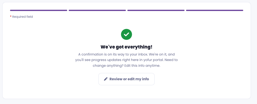 Content Submission Form screenshot