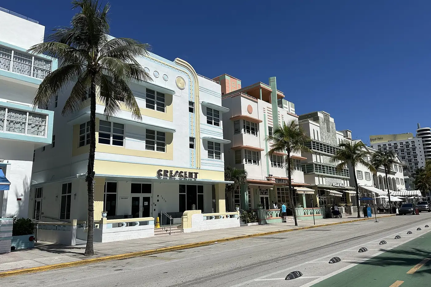 Art Deco hotels on Ocean Drive