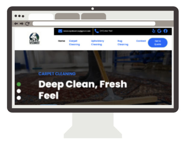 Bear Carpet Care website screenshot