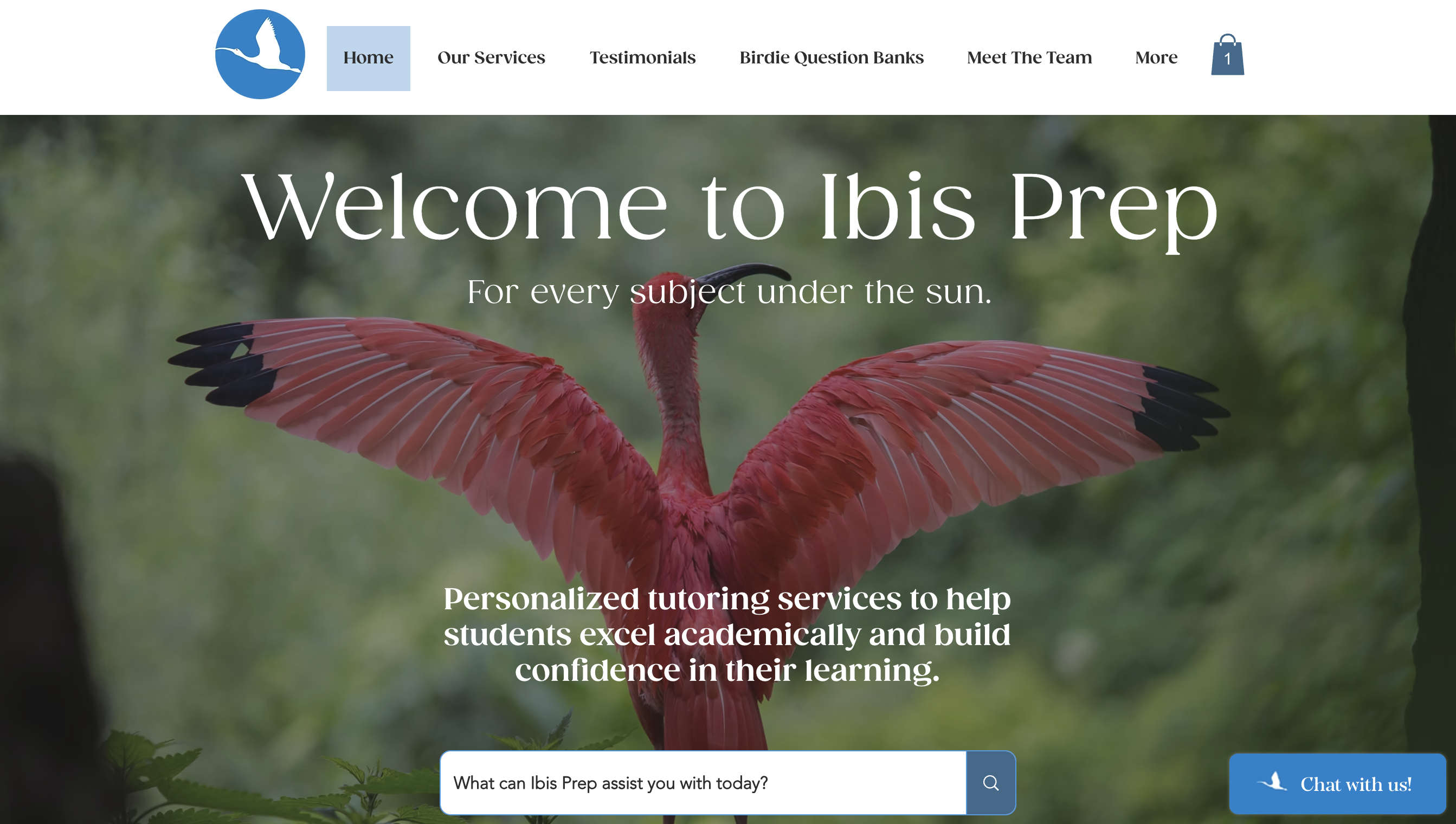 New Ibis Prep website